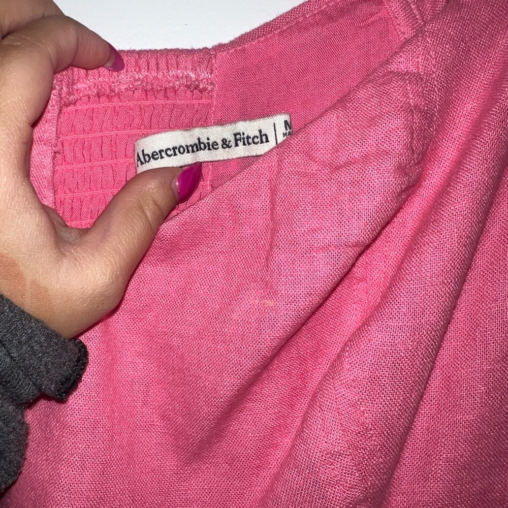 Pink Linen Dress - Picture 2 of 3